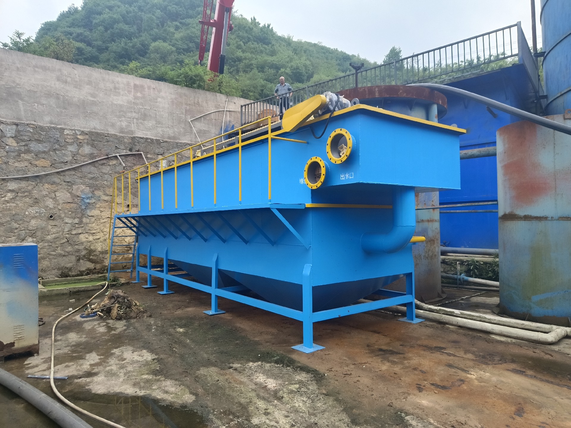 氣浮機(jī)，高效氣浮機(jī)，溶氣氣浮機(jī)，氣浮機(jī)安裝現(xiàn)場